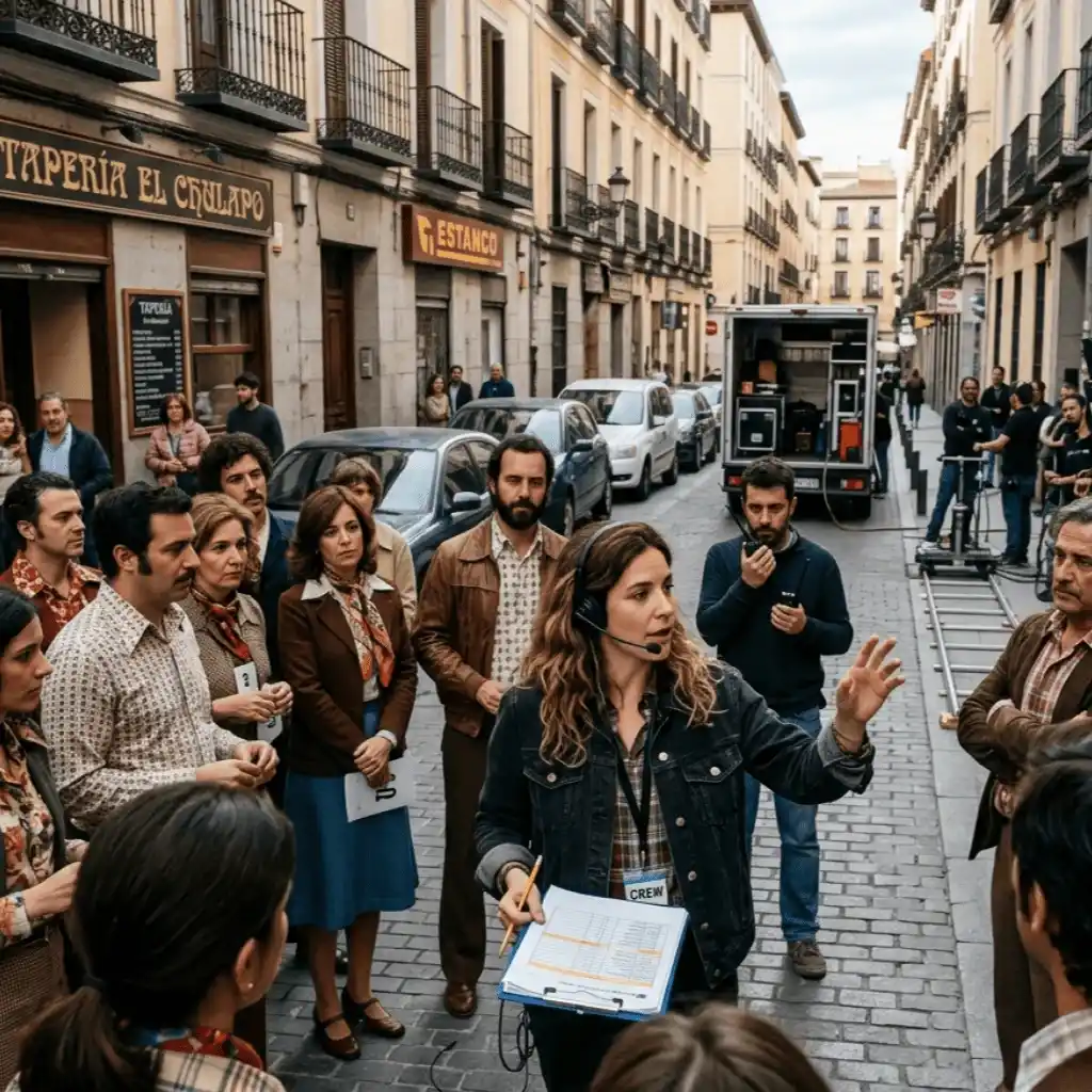 Casting y dirección de extras para rodaje en Madrid