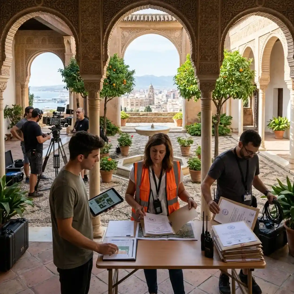 Localizaciones y gestión de permisos en Málaga