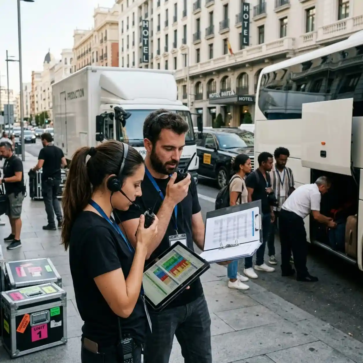 Coordinación de transporte y alojamiento