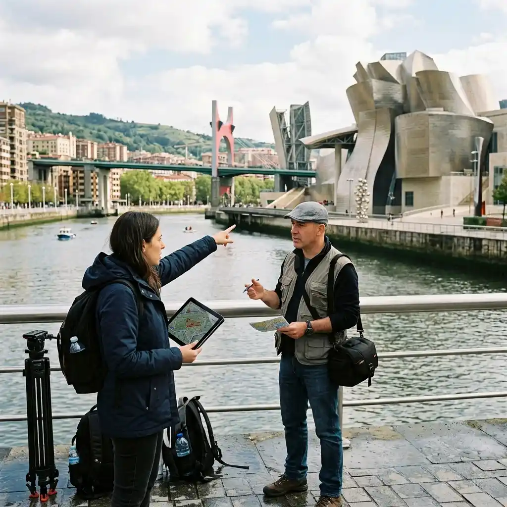 Localizaciones en Bilbao y gestión de permisos
